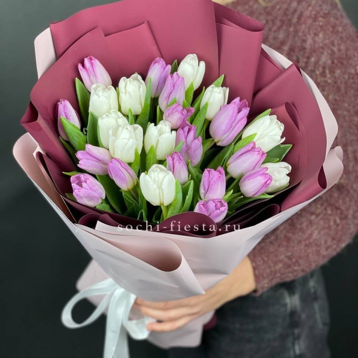 25 тюльпанов микс в Шахтах