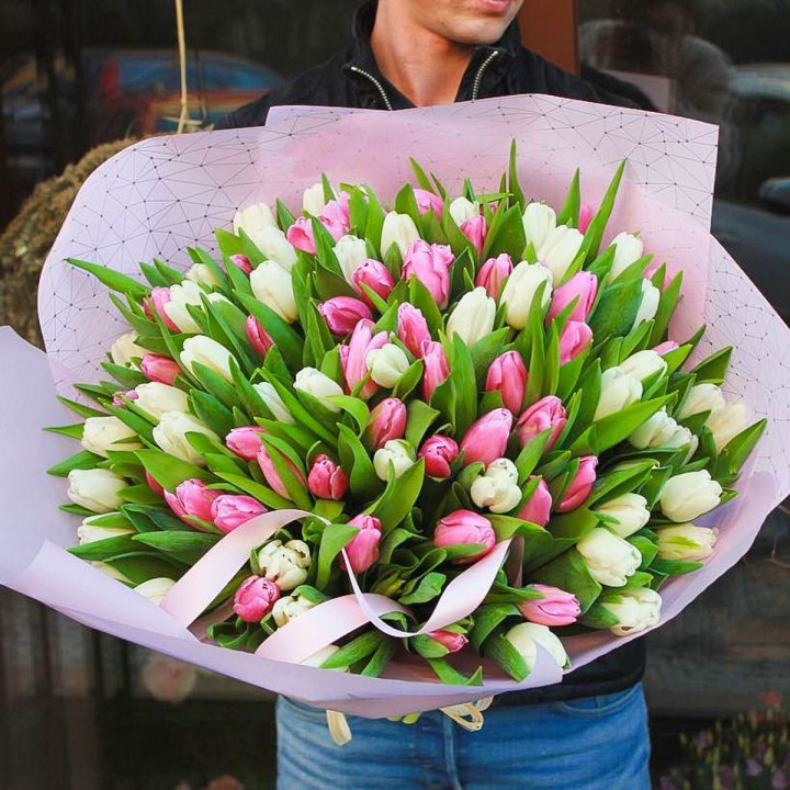 101 тюльпан микс в Шахтах