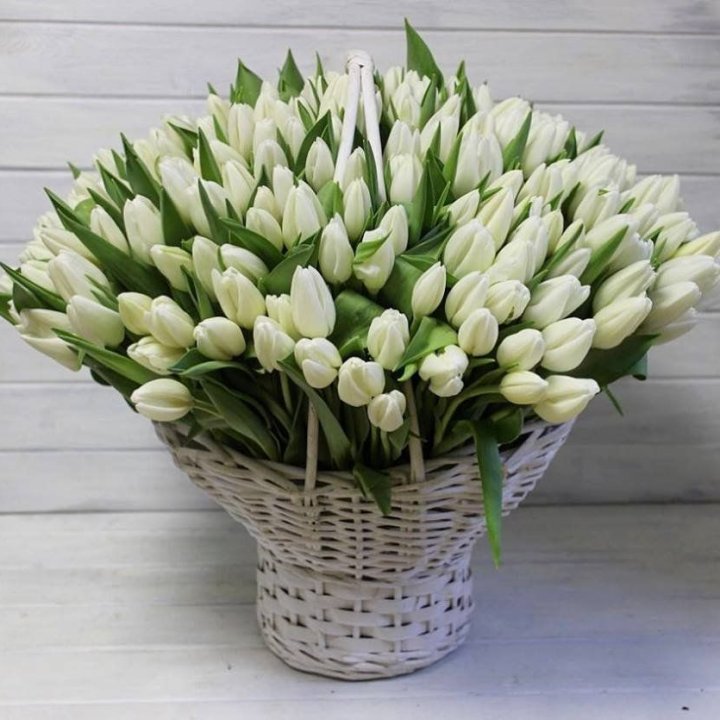 Корзина из 151 тюльпана в Шахтах